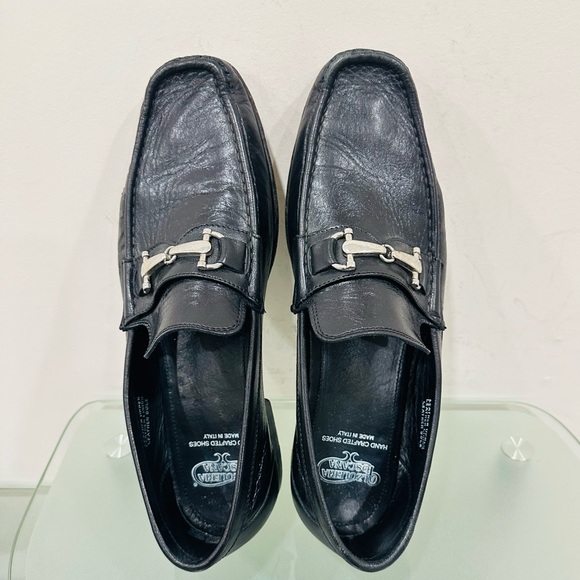 CALZOLERIA TOSCANA HAND CRAFT LEATHER BLACK MEN\'S SHOES SIZE‎ 11,5 MADE IN ITALY main image 8